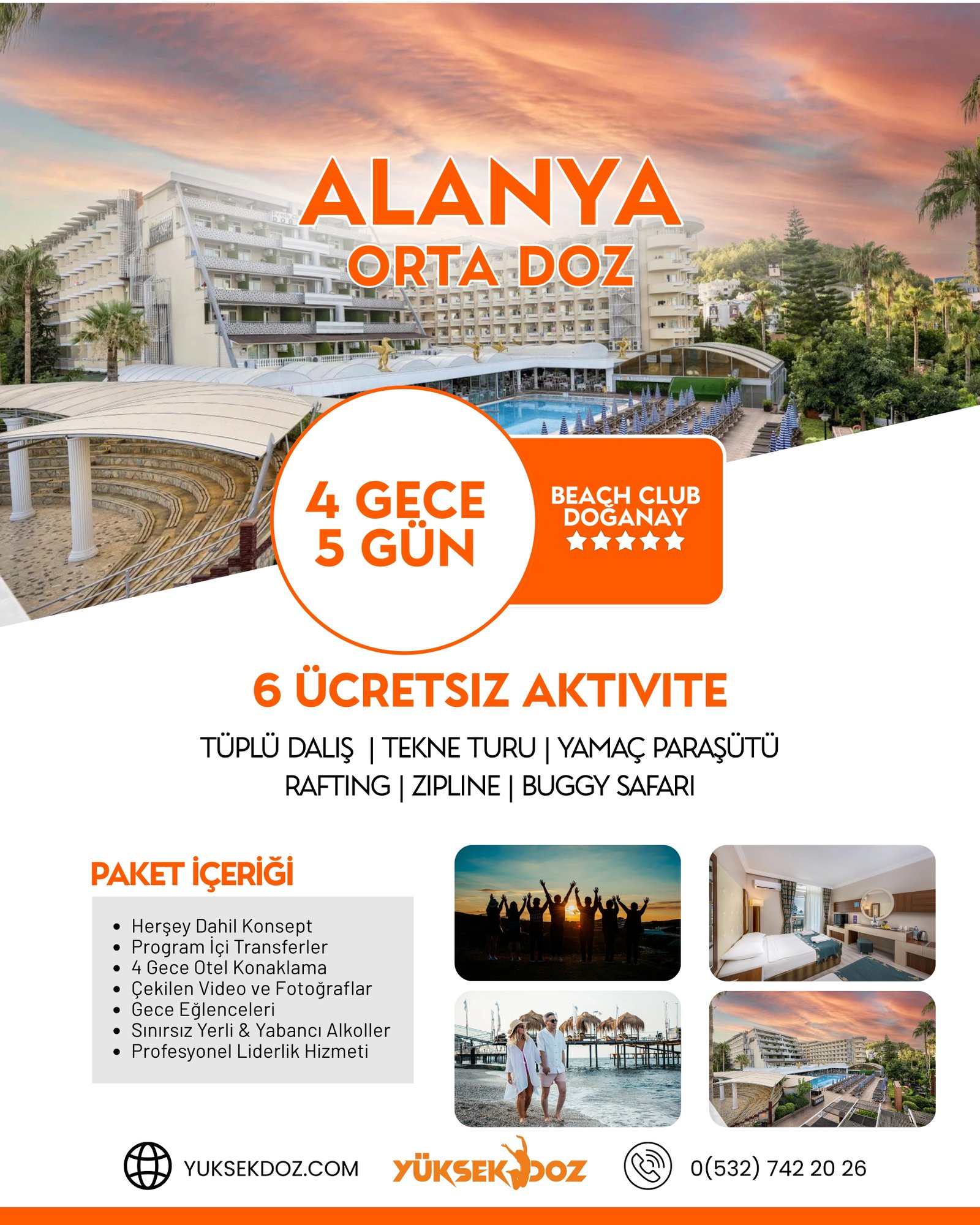 Alanya Doğanay Otel - Orta Doz
